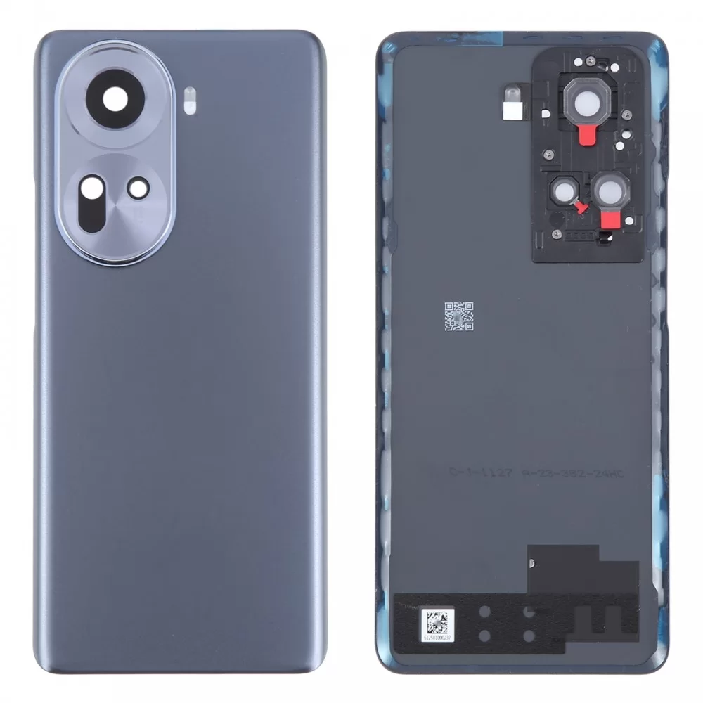 För OPPO Reno11 Global Original batteribaksida med kameralinsskydd (svart)